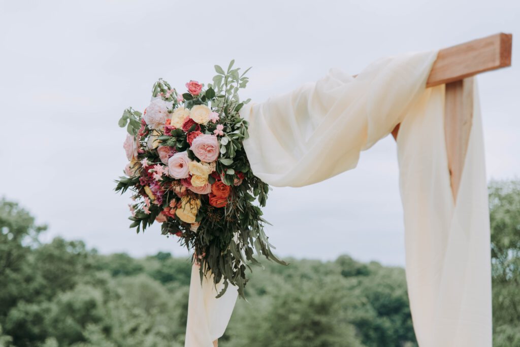 Glamping-Hochzeit Deko